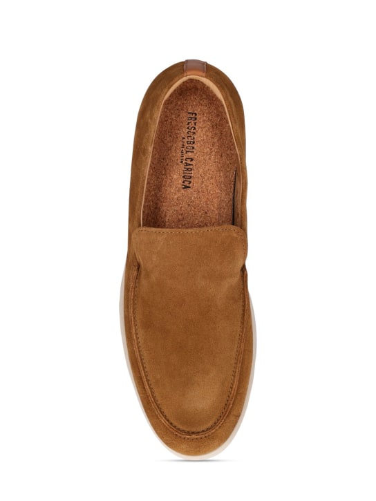 Frescobol Carioca: Miguel suede loafers - Tan - men_3 | Luisa Via Roma