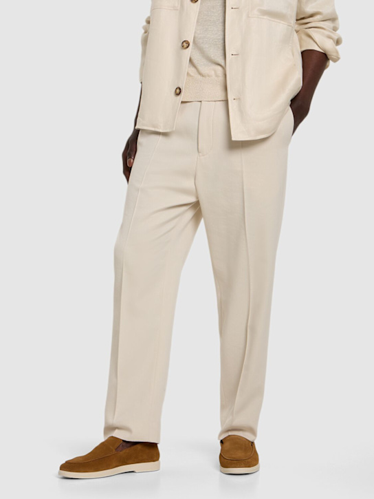 Frescobol Carioca: Miguel suede loafers - Tan - men_1 | Luisa Via Roma