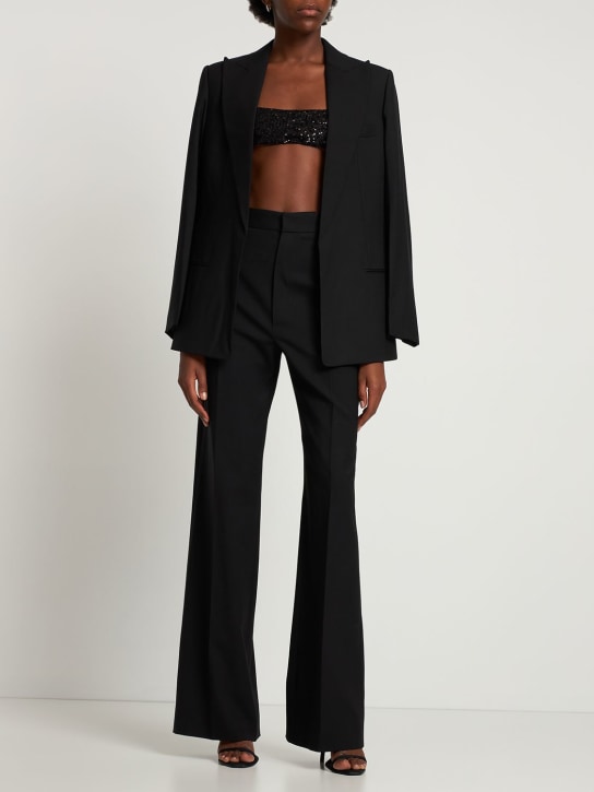 Gauchere: Crop top en sequins - Noir - women_1 | Luisa Via Roma