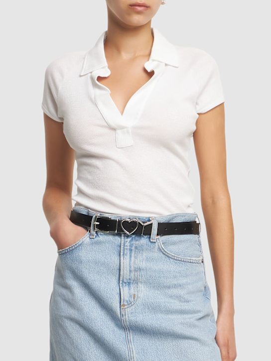 Y/PROJECT: 2.5cm Y heart belt - women_1 | Luisa Via Roma