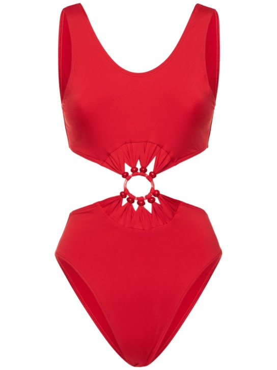 Leslie Amon: Sol onepiece swimsuit - Red - women_0 | Luisa Via Roma
