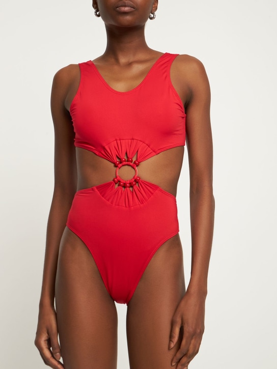 Leslie Amon: Sol onepiece swimsuit - Red - women_1 | Luisa Via Roma