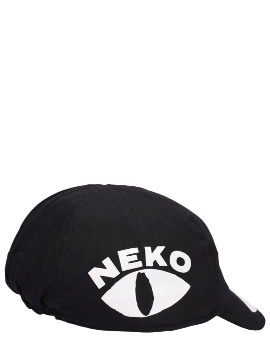 Charles Jeffrey LOVERBOY: Cappello cycling in cotone con logo - Nero/Bianco - women_0 | Luisa Via Roma