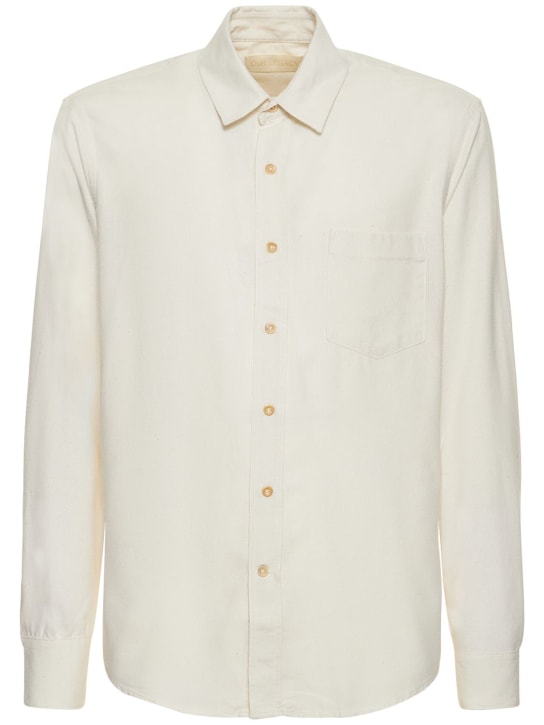 Our Legacy: Classic raw silk shirt - White - men_0 | Luisa Via Roma