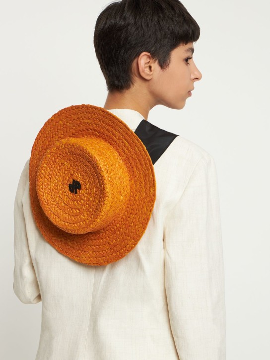 Patou: Cappello boater JP in paglia - Arancione - women_1 | Luisa Via Roma