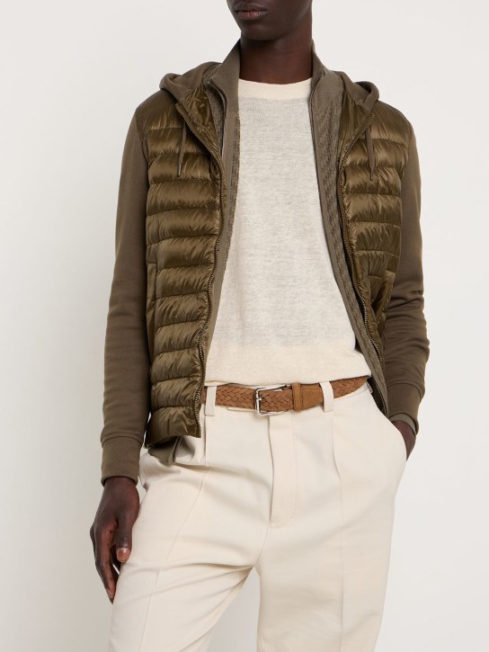 Tod's: 3.5cm Woven leather belt - men_1 | Luisa Via Roma