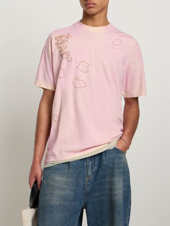 Objects Iv Life: Patina 코튼 반팔 티셔츠 - 핑크 - men_1 | Luisa Via Roma