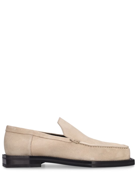 Mens beige clearance slip on loafers