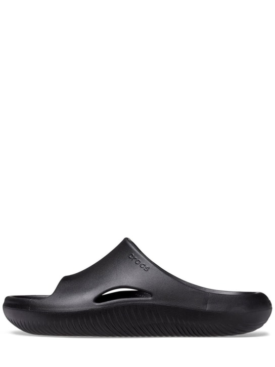 Crocs: Mellow slide sandals - Black - women_1 | Luisa Via Roma