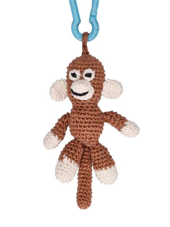 Alanui: Monkey cotton crochet key holder - men_1 | Luisa Via Roma