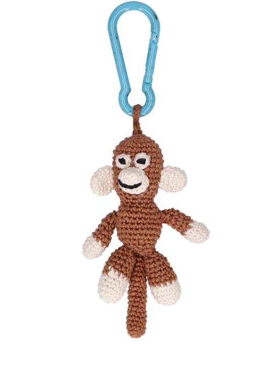 Alanui: Portachiavi Monkey in cotone crochet - men_0 | Luisa Via Roma