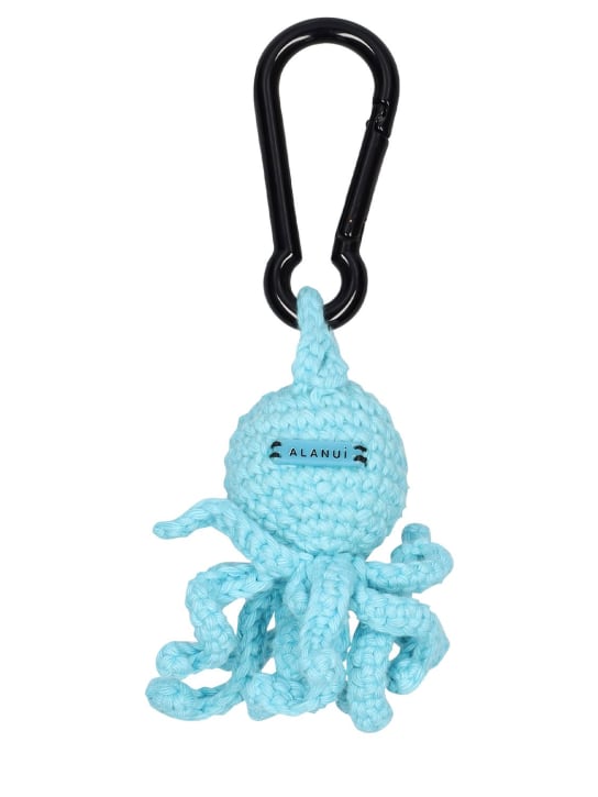 Alanui: Portachiavi Octopus in cotone crochet - Blu/Multi - men_1 | Luisa Via Roma