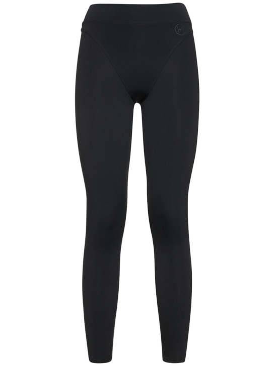 Héros: Leggings vita alta 80s - Nero - women_0 | Luisa Via Roma