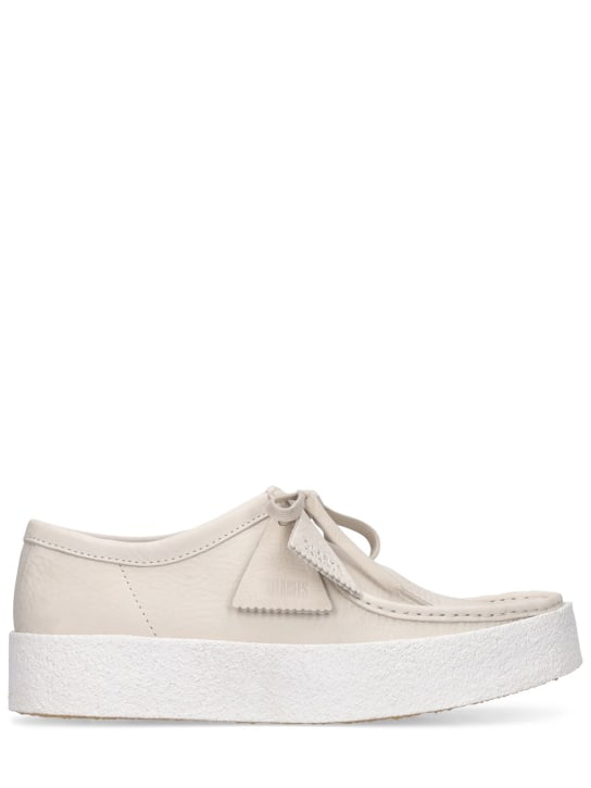 Clarks Originals: Wallabe Cup lace-up shoes - White - men_0 | Luisa Via Roma