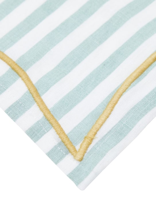The Conran Shop: Le Sol striped tablecloth - Yeşil - ecraft_1 | Luisa Via Roma