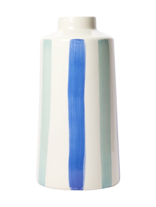 The Conran Shop: Large blue stripes vase - Blue - ecraft_0 | Luisa Via Roma