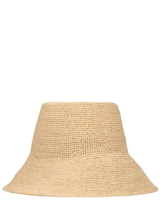 Janessa Leone: Felix raffia straw bucket hat - women_0 | Luisa Via Roma