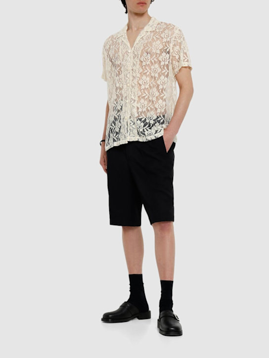 Harago: コットンレースシャツ - ホワイト - men_1 | Luisa Via Roma