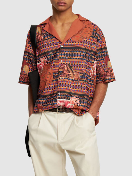 Printed recycled nylon shirt - Thumbnail 2