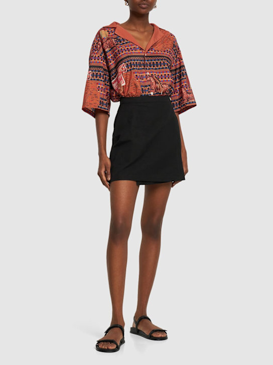 Printed recycled nylon shirt - Thumbnail 2