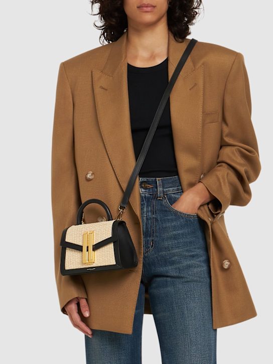 DeMellier: Nano Montreal raffia shoulder bag - women_1 | Luisa Via Roma