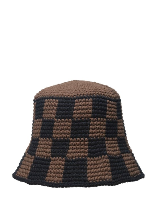 Memorial Day: Checkered bucket hat - Luxury - women_0 | Luisa Via Roma