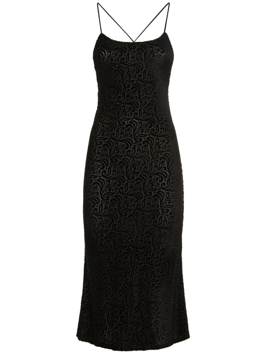 Musier Paris: Vestito midi Shaanti in jersey - Nero - women_0 | Luisa Via Roma