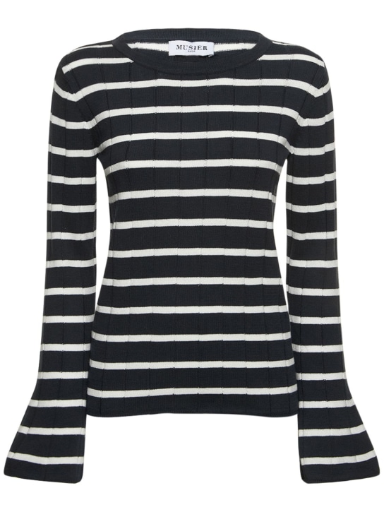 Musier Paris: Alex cotton blend sweater - women_0 | Luisa Via Roma