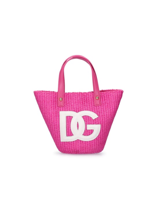 Borsa fucsia glitterata per bambina di Dolce & Gabbana Kids