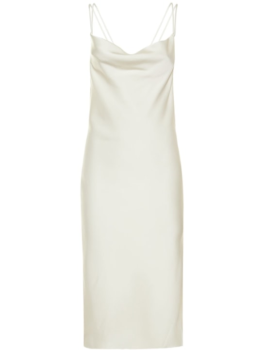 Rotate: Robe midi en sergé de satin Grace - women_0 | Luisa Via Roma