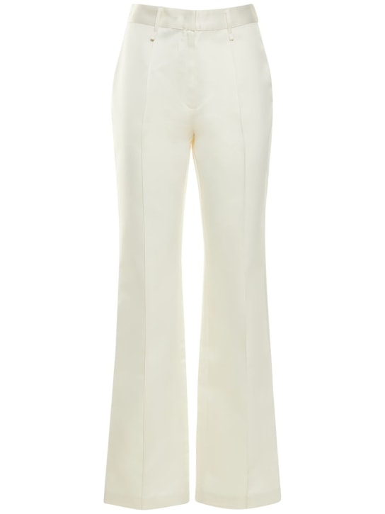 Rotate: Hose mit Twill „Robyn“ - Weiß - women_0 | Luisa Via Roma