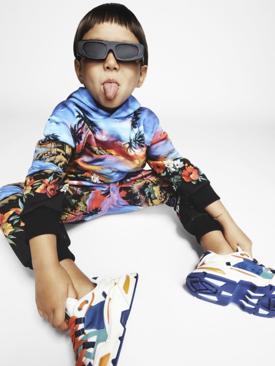 Dolce&Gabbana: コットンジャージーフーディー - マルチカラー - kids-boys_1 | Luisa Via Roma