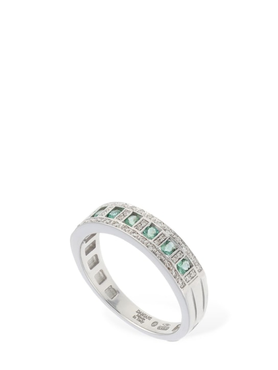 Damiani: Bague avec émeraudes et diamants Belle Epoque - Emerald/Diamond - women_0 | Luisa Via Roma