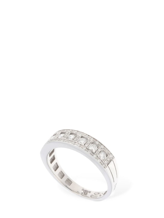 Damiani: Belle Epoque diamond ring - Silver/Diamond - women_0 | Luisa Via Roma