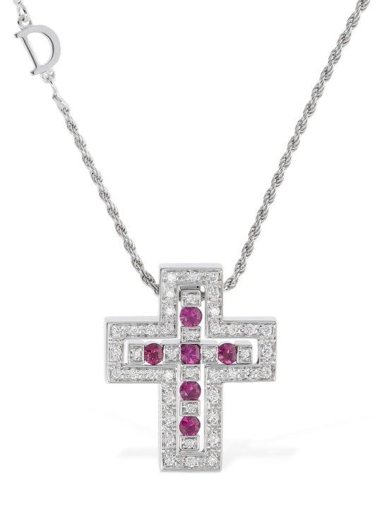 Damiani: Belle Epoque ruby & diamond necklace - Ruby/Diamond - women_0 | Luisa Via Roma