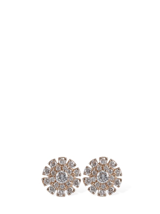 Damiani: Boucles d'oreilles diamants et or 18 K Margherita - Rose/Diamond - women_0 | Luisa Via Roma