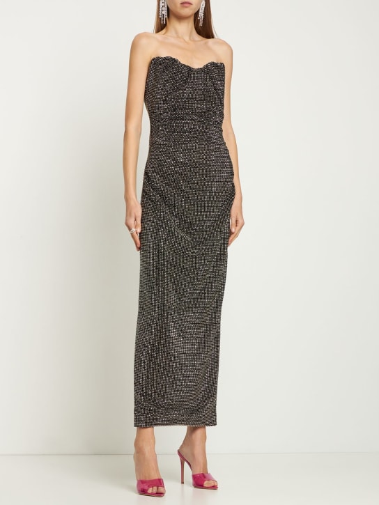 Roland Mouret: Embellished strapless long dress - women_1 | Luisa Via Roma