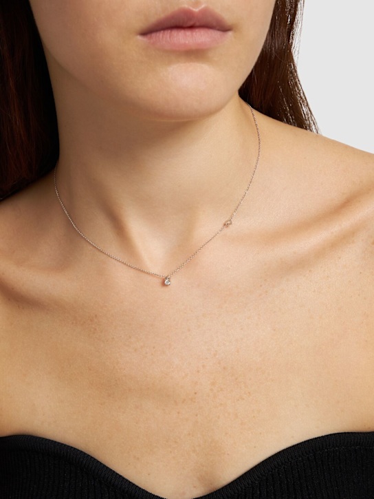 Salvini: Battito 18kt gold & diamond necklace - Silver/Diamond - women_1 | Luisa Via Roma