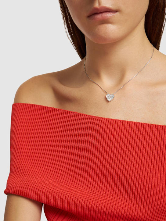Salvini: Collier à pendentif diamants et or 18 K I Segni - Silver/Diamond - women_1 | Luisa Via Roma
