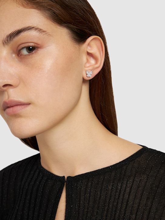 Salvini: Orecchini I Segni in oro 18kt con diamanti - Silver/Diamond - women_1 | Luisa Via Roma