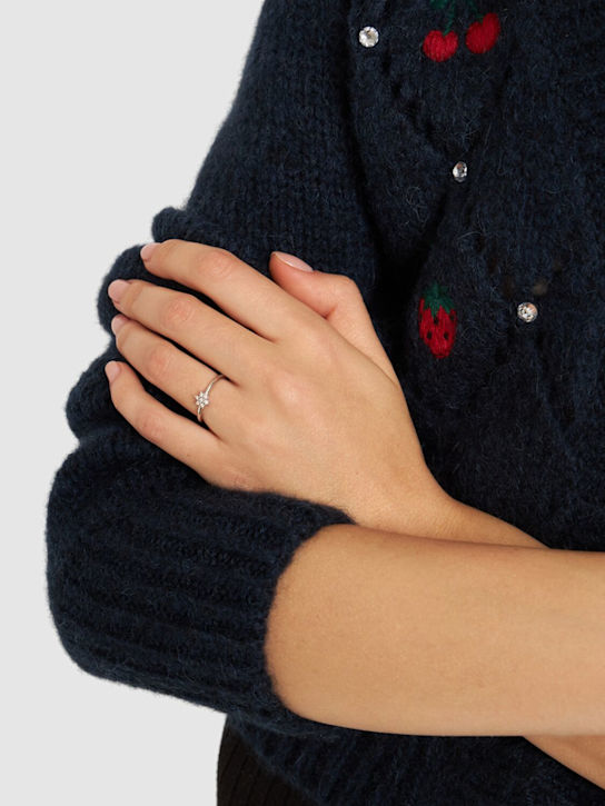 Bliss: Anello Elisir in oro 18kt con diamanti - Silver/Diamond - women_1 | Luisa Via Roma