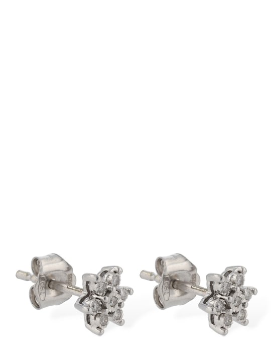 Bliss: Elisir 18kt gold & diamond earrings - Silver/Diamond - women_2 | Luisa Via Roma