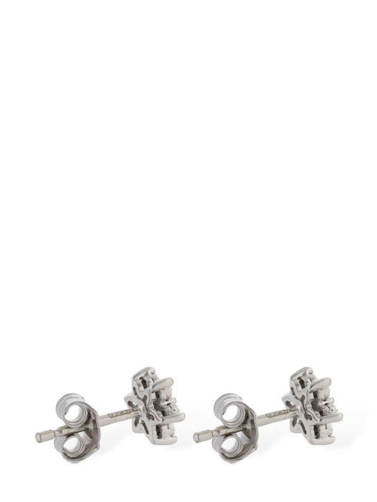 Bliss: Elisir 18kt gold & diamond earrings - Silver/Diamond - women_3 | Luisa Via Roma