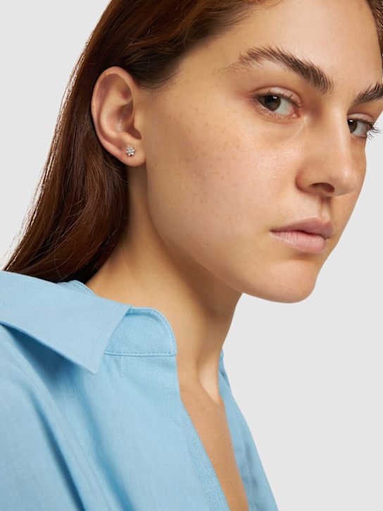Bliss: Elisir 18kt gold & diamond earrings - Silver/Diamond - women_1 | Luisa Via Roma