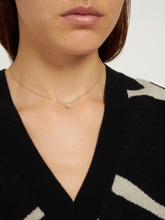 Bliss: Collar de oro 18kt y diamantes - Silver/Diamond - women_1 | Luisa Via Roma