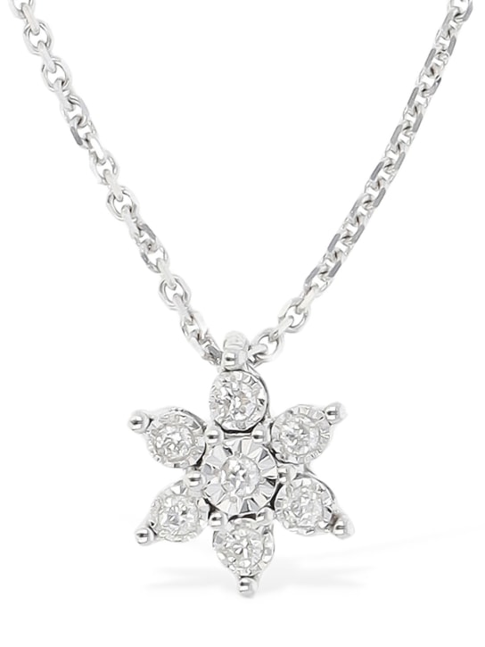 Bliss: Elisir 18kt gold & diamond necklace - Silver/Diamond - women_0 | Luisa Via Roma