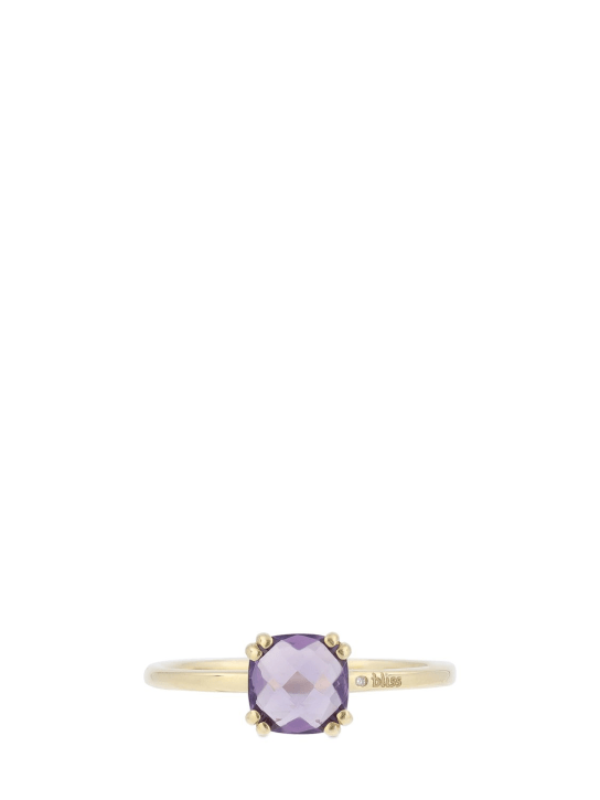 Bliss: Joy Candy 9kt gold & amethyst ring - Gold/Violet - women_2 | Luisa Via Roma