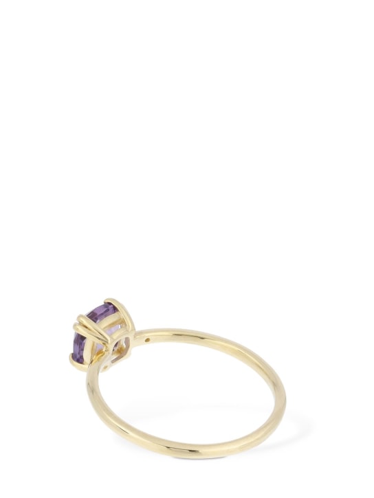Bliss: Joy Candy 9kt gold & amethyst ring - Gold/Violet - women_3 | Luisa Via Roma