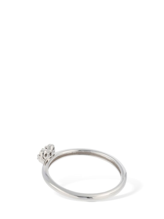 Bliss: Rugiada 18kt gold & diamond ring - Silver/Diamond - women_3 | Luisa Via Roma
