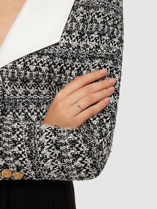 Bliss: Rugiada 18kt gold & diamond ring - Silver/Diamond - women_1 | Luisa Via Roma